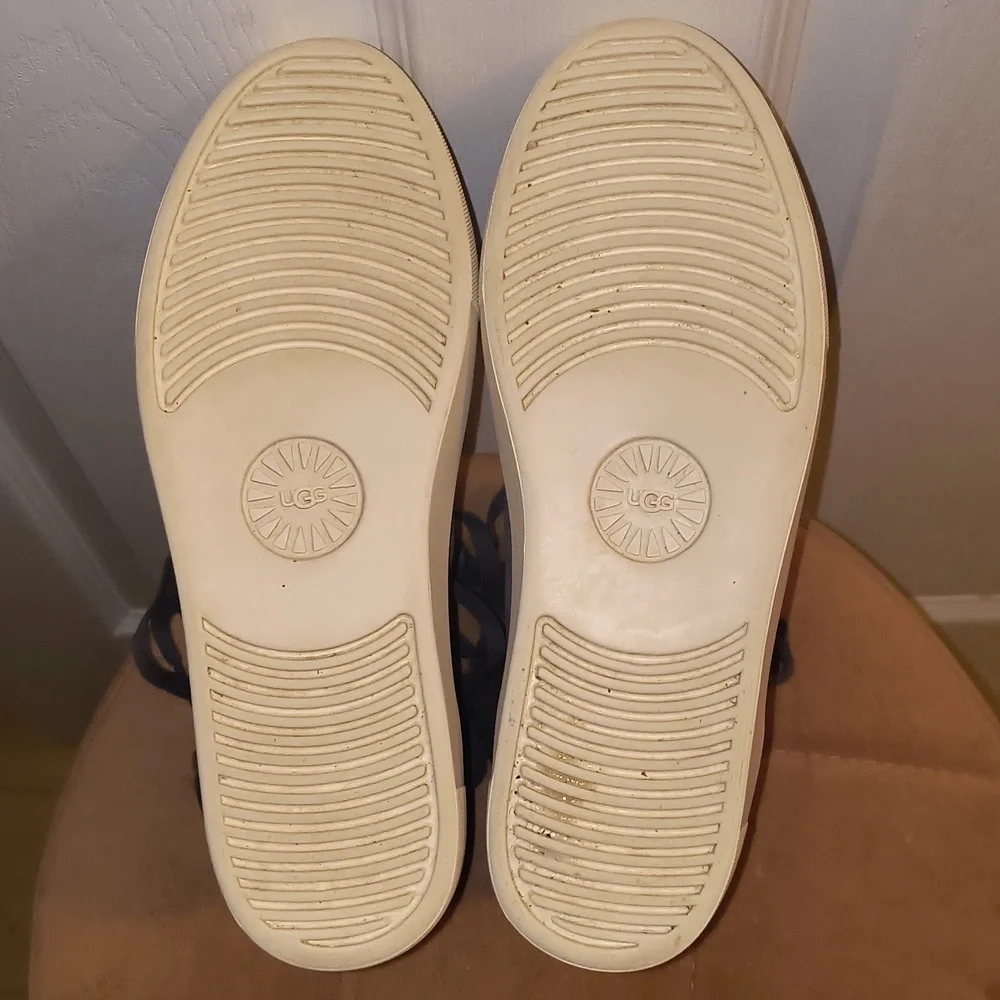 UGG Beven Genuine Shearling High Top Sneakers Size 7.5